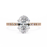 1.2 CT Oval Lab Grown Diamond Ring in 9K/14K Gold | WOKE