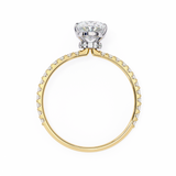 1.2 CT Oval Lab Grown Diamond Ring in 9K/14K Gold | WOKE
