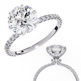 2 CT Round Lab Grown Diamond in 9K/14K Gold | WOKE