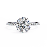 2 CT Round Lab Grown Diamond in 9K/14K Gold | WOKE