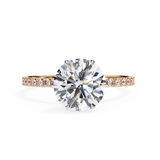 2 CT Round Lab Grown Diamond in 9K/14K Gold | WOKE
