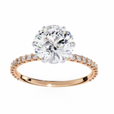 2 CT Round Lab Grown Diamond in 9K/14K Gold | WOKE