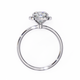 WOKE ™ 1.20 CARAT VVS-EF Cushion cut Lab Grown Diamond ring in 9K/14K/18k Gold