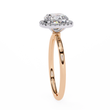 WOKE ™ 1.20 CARAT VVS-EF Cushion cut Lab Grown Diamond ring in 9K/14K/18k Gold