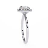 WOKE ™ 1.20 CARAT VVS-EF Cushion cut Lab Grown Diamond ring in 9K/14K/18k Gold