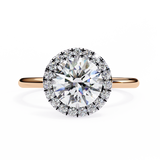 2 CT Round Lab Grown Diamond Ring in 9K/14K Gold | WOKE