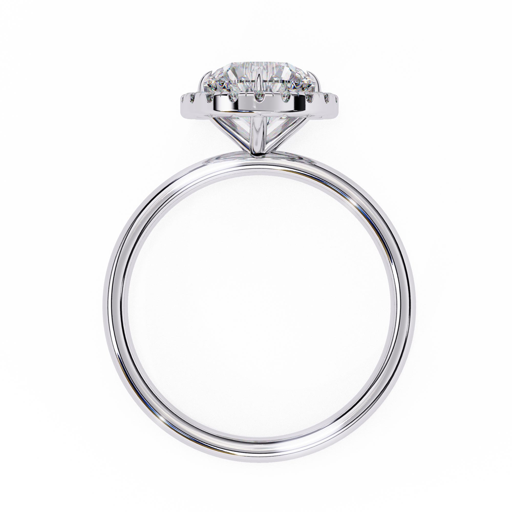 2 CT Round Lab Grown Diamond Ring in 9K/14K Gold | WOKE