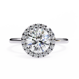 2 CT Round Lab Grown Diamond Ring in 9K/14K Gold | WOKE
