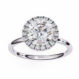 2 CT Round Lab Grown Diamond Ring in 9K/14K Gold | WOKE