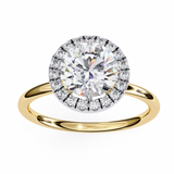 2 CT Round Lab Grown Diamond Ring in 9K/14K Gold | WOKE