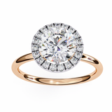 2 CT Round Lab Grown Diamond Ring in 9K/14K Gold | WOKE