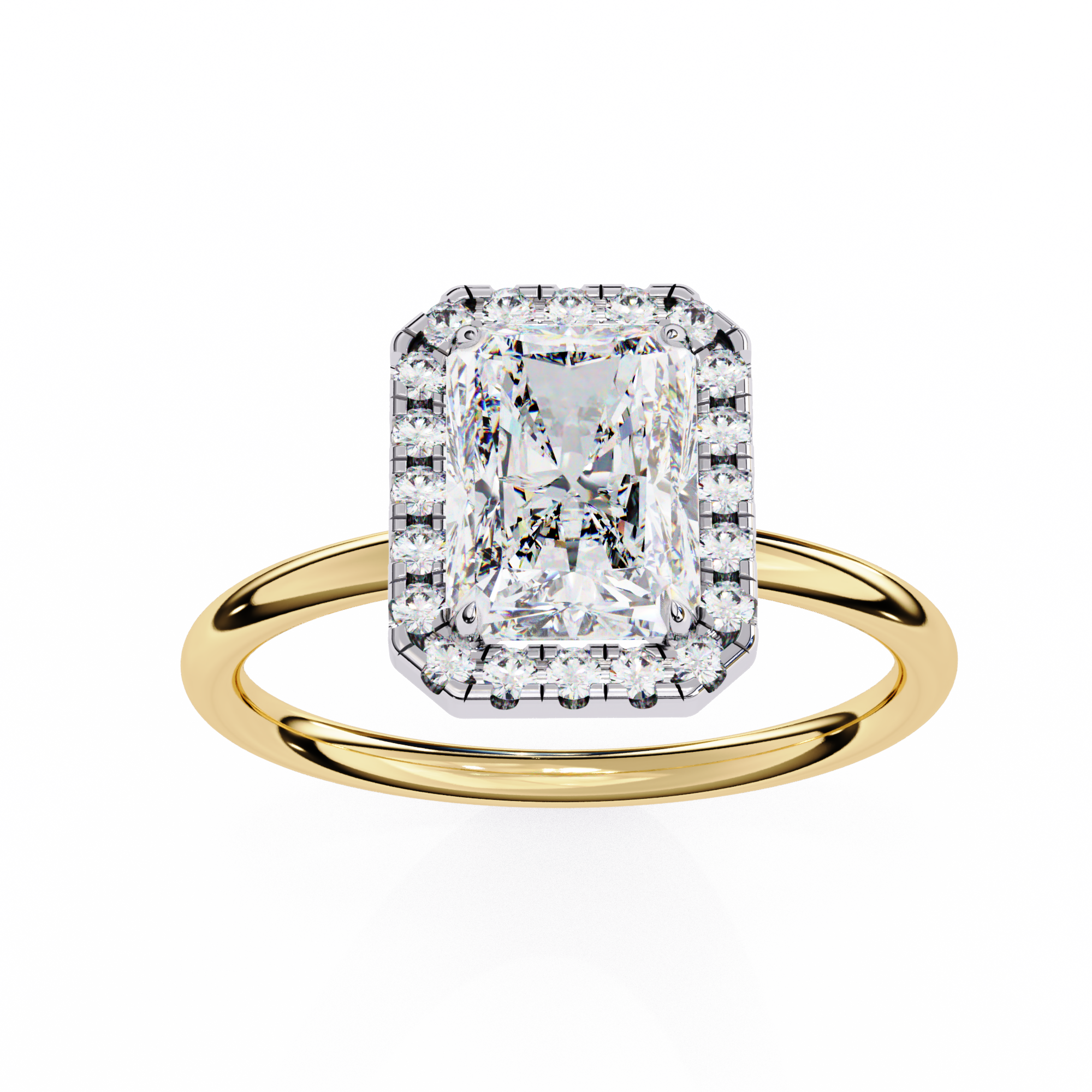 WOKE 3.34 CT Lab Grown diamond Radiant cut ring | IGI Certified