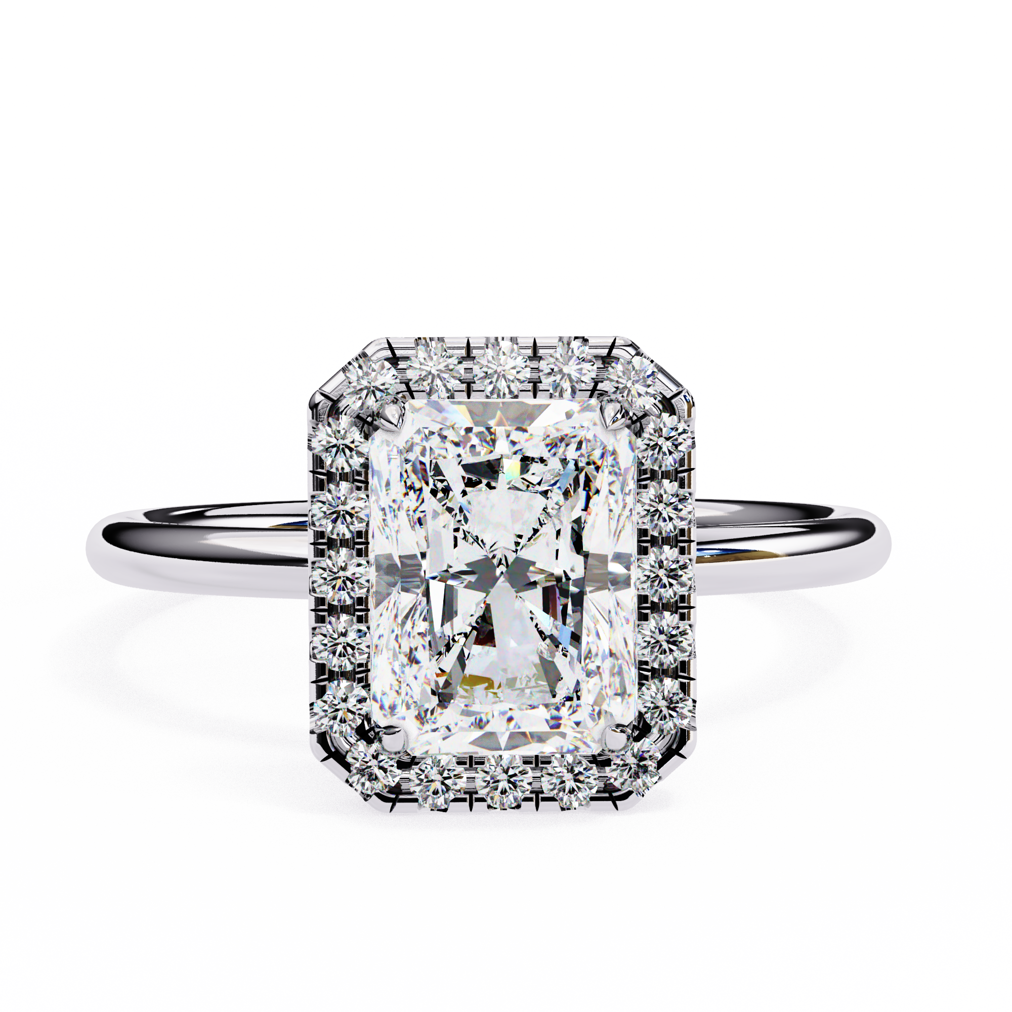 WOKE 3.34 CT Lab Grown diamond Radiant cut ring | IGI Certified