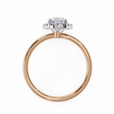 1 CT Oval Lab Grown Diamond Ring in 14K Gold   | WOKE