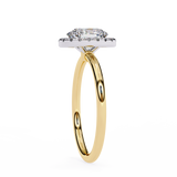 1 CT Oval Lab Grown Diamond Ring in 14K Gold   | WOKE