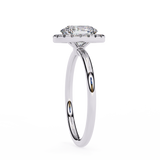 1 CT Oval Lab Grown Diamond Ring in 14K Gold   | WOKE
