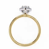 1.5 CT Pear Cut Lab Grown Diamond Ring in 14K Gold | WOKE