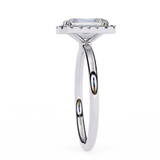 1.8 CT Emerald Cut Lab Grown Diamond Ring in 14K Gold  | WOKE