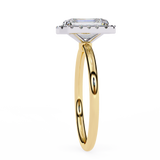 1.8 CT Emerald Cut Lab Grown Diamond Ring in 14K Gold  | WOKE