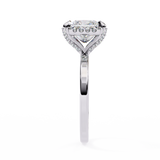 2.3 CT Princess Cut Lab Grown Diamond Ring in 14K Gold
