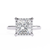2.3 CT Princess Cut Lab Grown Diamond Ring in 14K Gold