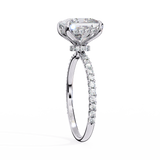 3 CT Princess Cut Lab Grown Diamond Ring in 14K Gold| WOKE