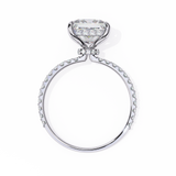 3 CT Princess Cut Lab Grown Diamond Ring in 14K Gold| WOKE