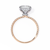 3 CT Princess Cut Lab Grown Diamond Ring in 14K Gold| WOKE