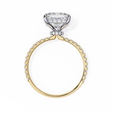 3 CT Princess Cut Lab Grown Diamond Ring in 14K Gold| WOKE