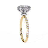 3 CT Princess Cut Lab Grown Diamond Ring in 14K Gold| WOKE