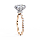 3 CT Princess Cut Lab Grown Diamond Ring in 14K Gold| WOKE