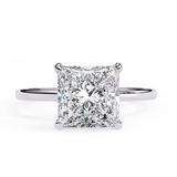 2.5 CT Princess Cut Lab Grown Diamond Ring in 14K Gold | WOKE