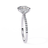 2.5 CT Princess Cut Lab Grown Diamond Ring in 14K Gold | WOKE