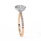 2.5 CT Princess Cut Lab Grown Diamond Ring in 14K Gold | WOKE