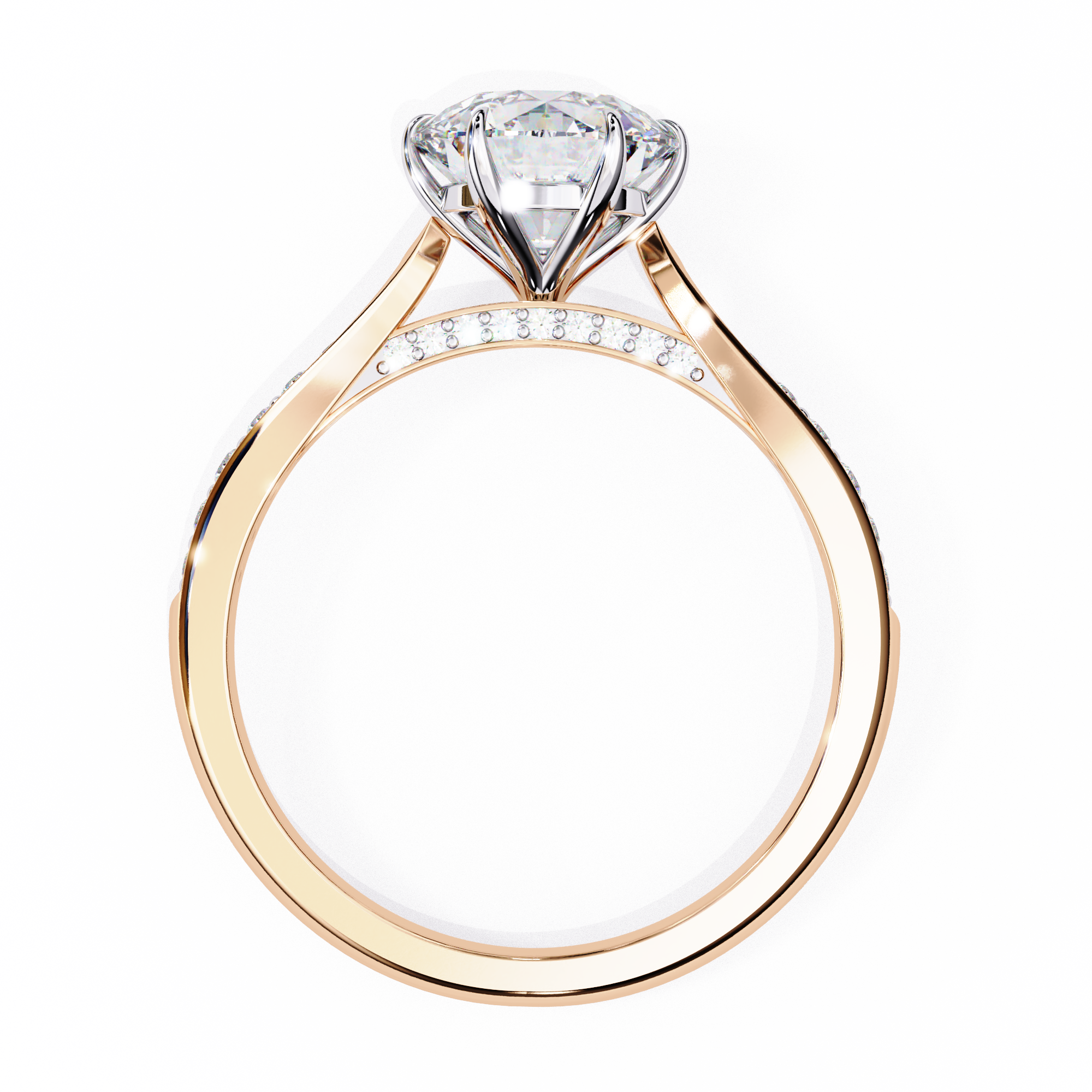 WOKE ™ 1.30 CARAT VVS-EF Round cut Lab Grown Diamond ring in 9K/14K/18k Gold