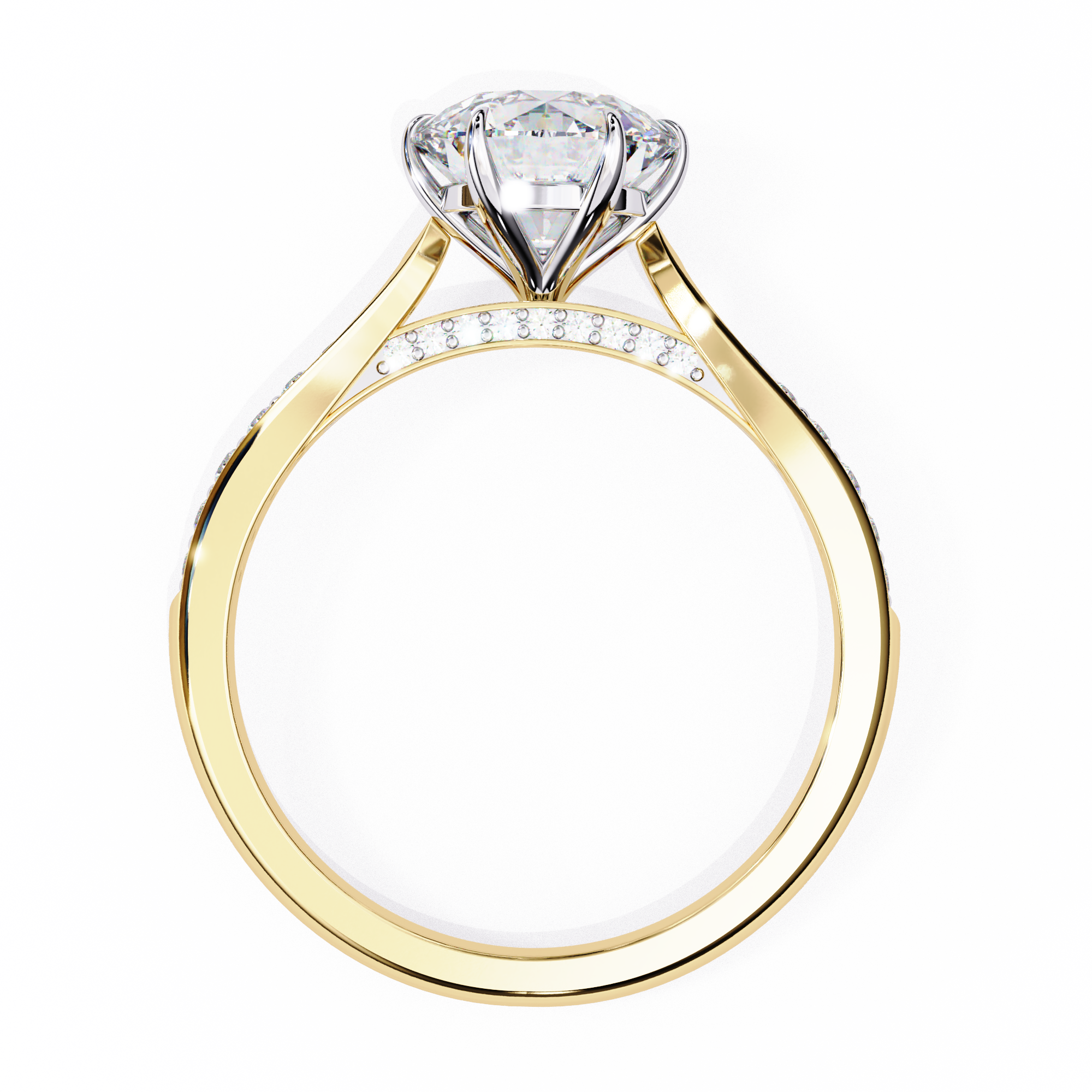 WOKE ™ 1.30 CARAT VVS-EF Round cut Lab Grown Diamond ring in 9K/14K/18k Gold