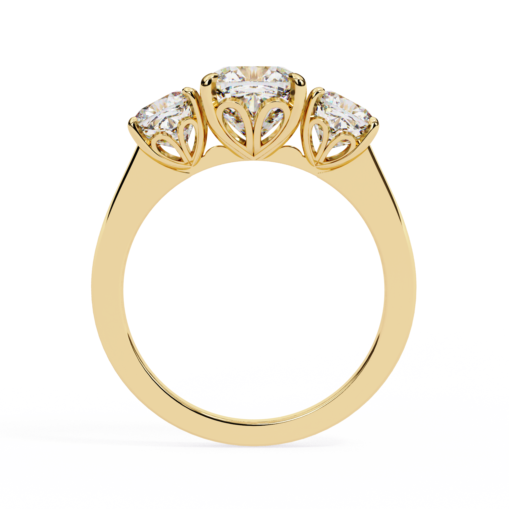 WOKE ™ 1.70 CARAT VVS-EF Round cut Lab Grown Diamond ring in 9K/14K/18k Gold