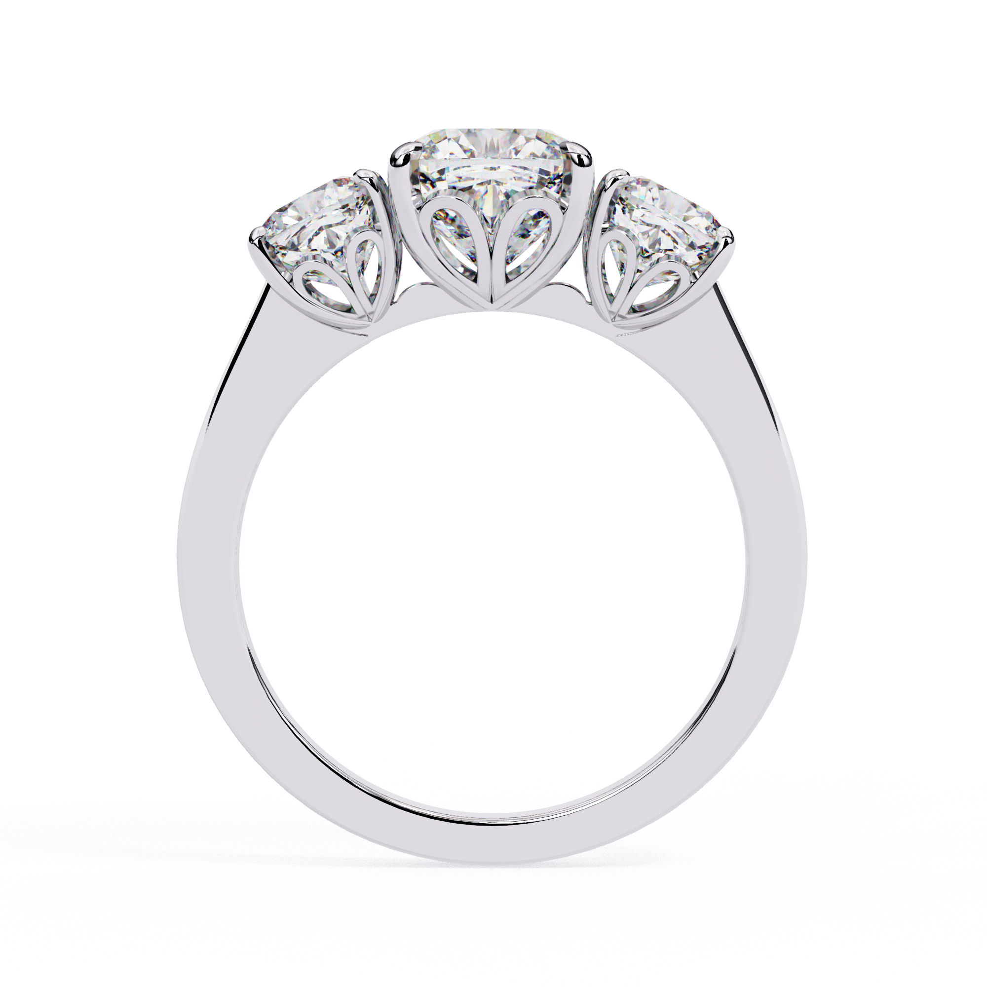 WOKE ™ 1.70 CARAT VVS-EF Round cut Lab Grown Diamond ring in 9K/14K/18k Gold