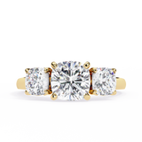 WOKE ™ 1.70 CARAT VVS-EF Round cut Lab Grown Diamond ring in 9K/14K/18k Gold