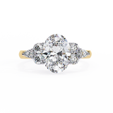 WOKE ™ 2.70 CARAT VVS-EF Oval cut Lab Grown Diamond ring in 9K/14K/18k Gold