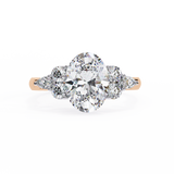 WOKE ™ 2.70 CARAT VVS-EF Oval cut Lab Grown Diamond ring in 9K/14K/18k Gold
