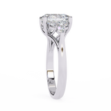 WOKE ™ 2.70 CARAT VVS-EF Oval cut Lab Grown Diamond ring in 9K/14K/18k Gold