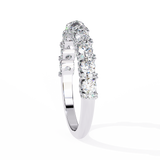 WOKE™ 1.15 carat round cut Lab grown diamond half band with U bezel in 14k gold