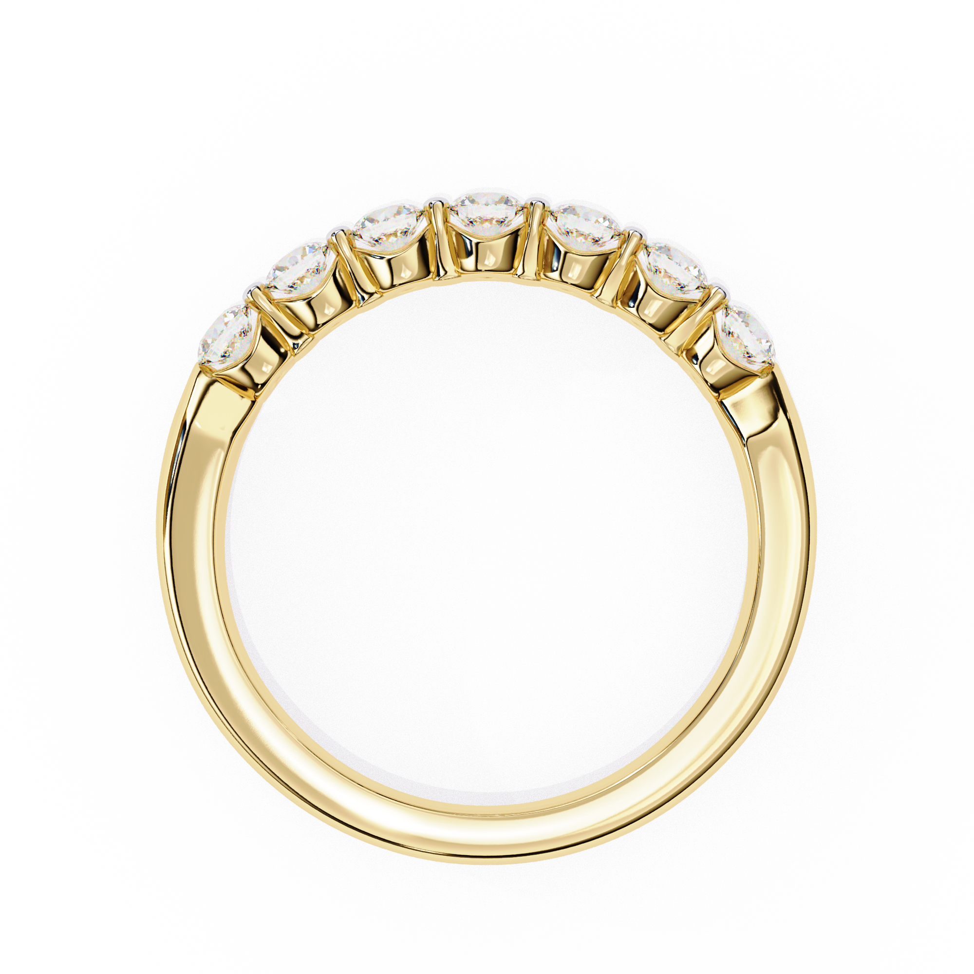 WOKE™ 0.55 carat round cut Lab grown diamond invsible band in 14k gold