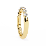 WOKE™ 0.55 carat round cut Lab grown diamond invsible band in 14k gold