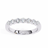 WOKE™ 0.55 carat round cut Lab grown diamond invsible band in 14k gold