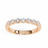 WOKE™ 0.55 carat round cut Lab grown diamond invsible band in 14k gold