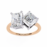 WOKE™ Toi-et-moi ring 2.70 CARAT VVS-EF Lab Grown Diamond in 9K/14K/18k Gold