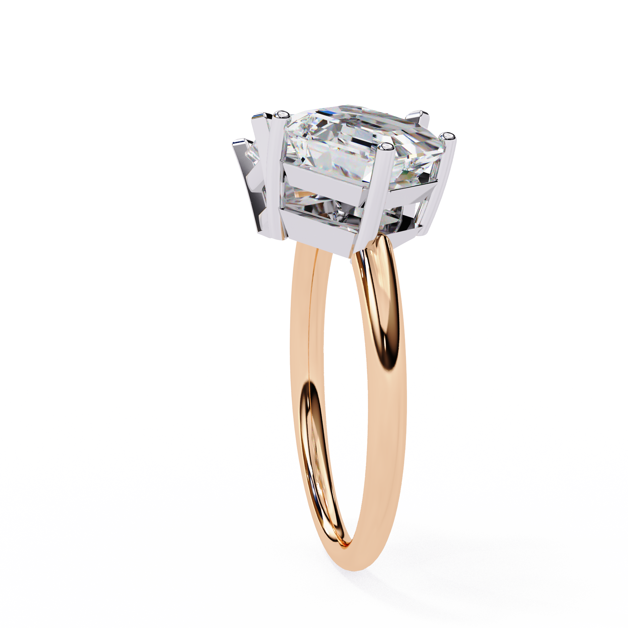 WOKE™ Toi-et-moi ring 2.70 CARAT VVS-EF Lab Grown Diamond in 9K/14K/18k Gold