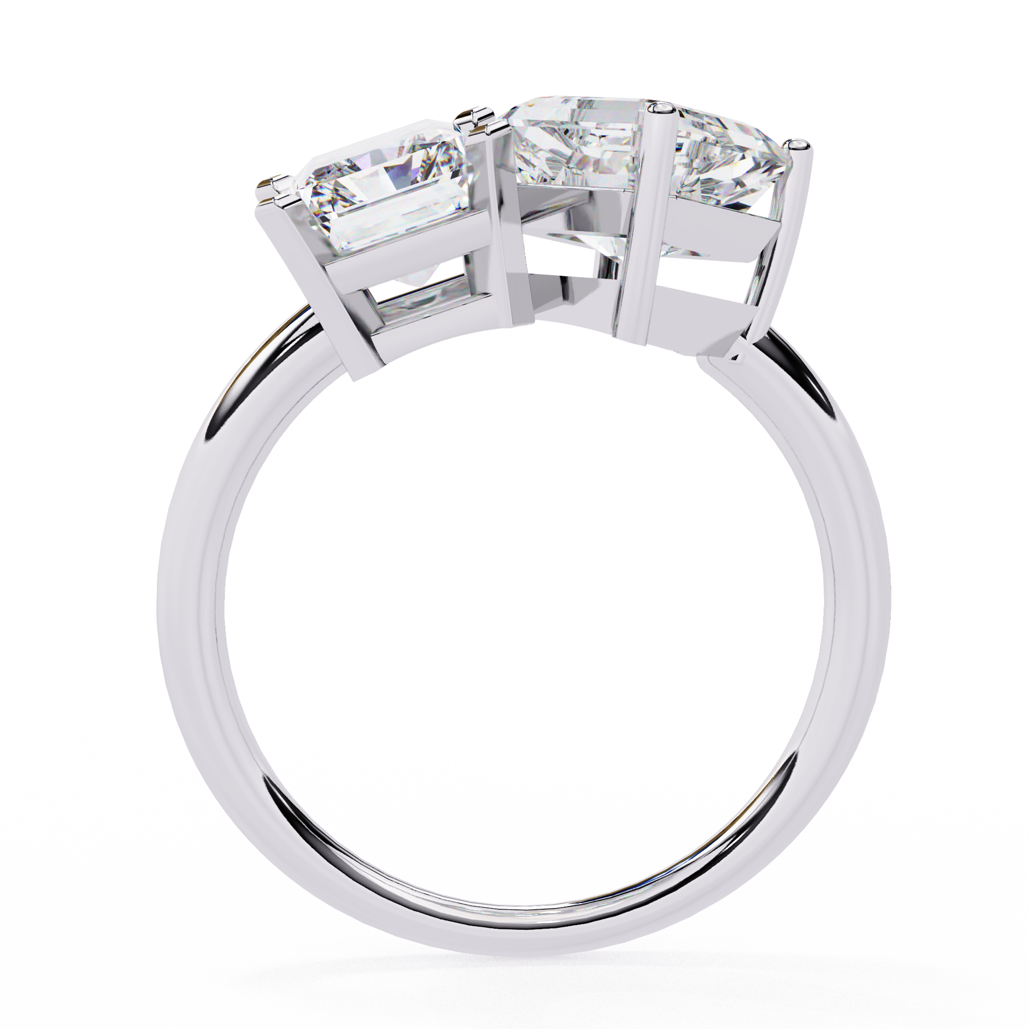 WOKE™ Toi-et-moi ring 2.70 CARAT VVS-EF Lab Grown Diamond in 9K/14K/18k Gold